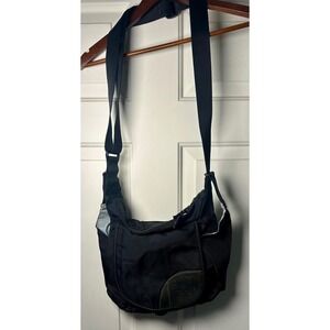 Overland Equipment Black Nylon Messenger Bag Crossbody Adjustable Strap